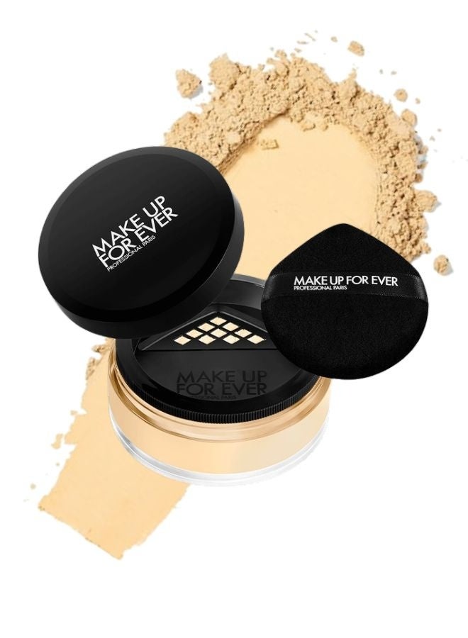 MAKE UP FOR EVER HD Skin Shine-Controlling & Blurring Setting Powder 0.63oz – Shade 0.4 Banana – Brightens Tan Skin & Neutralizes Redness in Medium Skin - Image 1