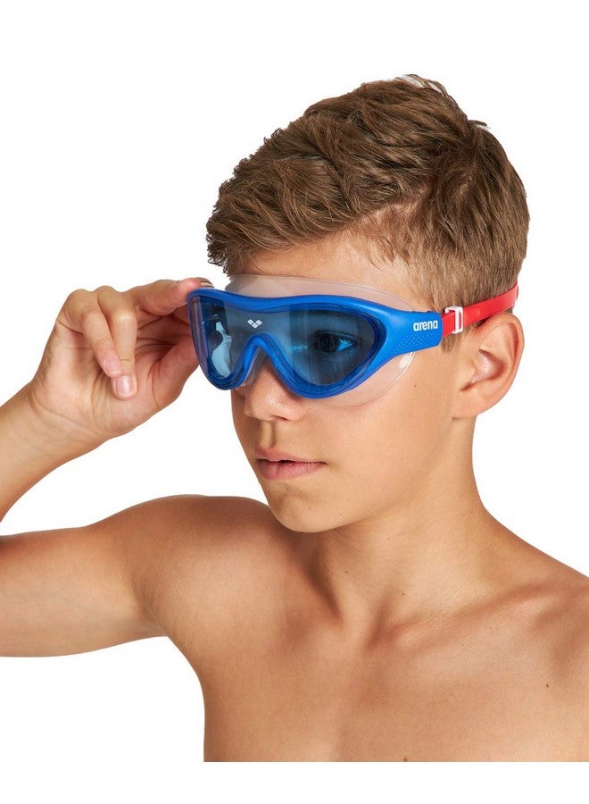 arena Unisex Youth The One Junior Swim Mask Fitness Swim Goggles For Boys And Girls Ages 6 To 12 Nonmirror Lens Perfect For Summer Pool Blue Red - Image 4