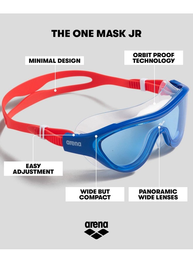 arena Unisex Youth The One Junior Swim Mask Fitness Swim Goggles For Boys And Girls Ages 6 To 12 Nonmirror Lens Perfect For Summer Pool Blue Red - Image 3