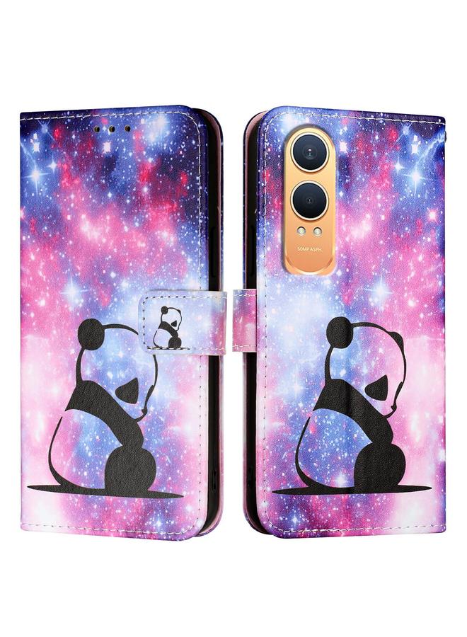 S-TOP Case For OnePlus Nord CE4 Lite Colored Drawing Pattern Plain Weave Leather Phone Case - Image 2