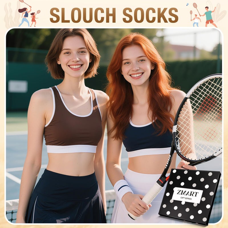 Zmart Women's Thin Slouch Socks - Scrunch Long High Slouchy Boot Socks 80s 90s - Image 5