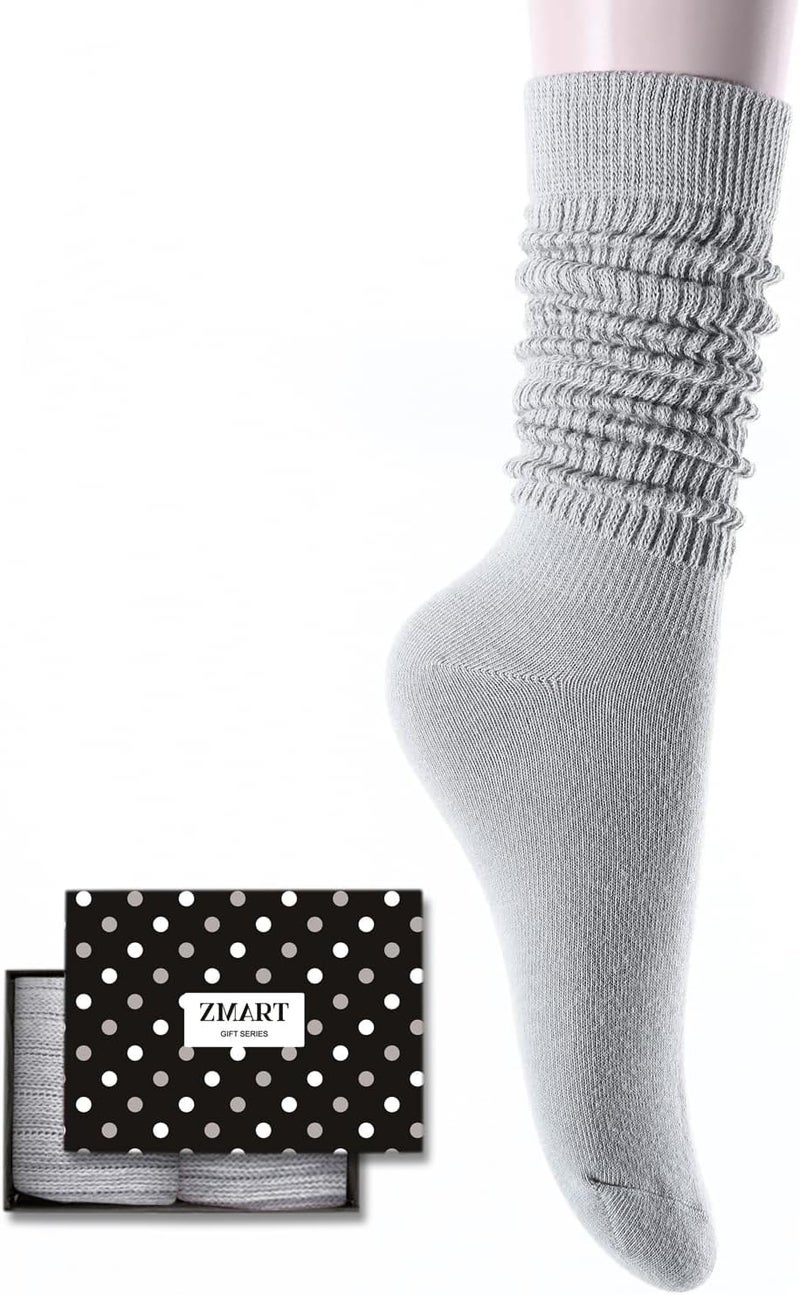 Zmart Women's Thin Slouch Socks - Scrunch Long High Slouchy Boot Socks 80s 90s - Image 1