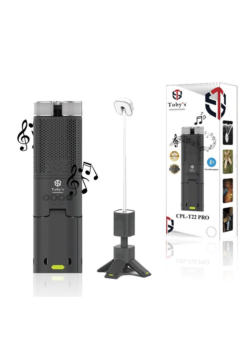 توبيز سماعة توبيز CPL-T22 PRO مع ضوء تخييم، صوت قوي 28 واط، تصميم مقاوم للماء، بطارية طويلة العمر، تحكم متعدد وأفضل للاستخدام الخارجي - Image 1