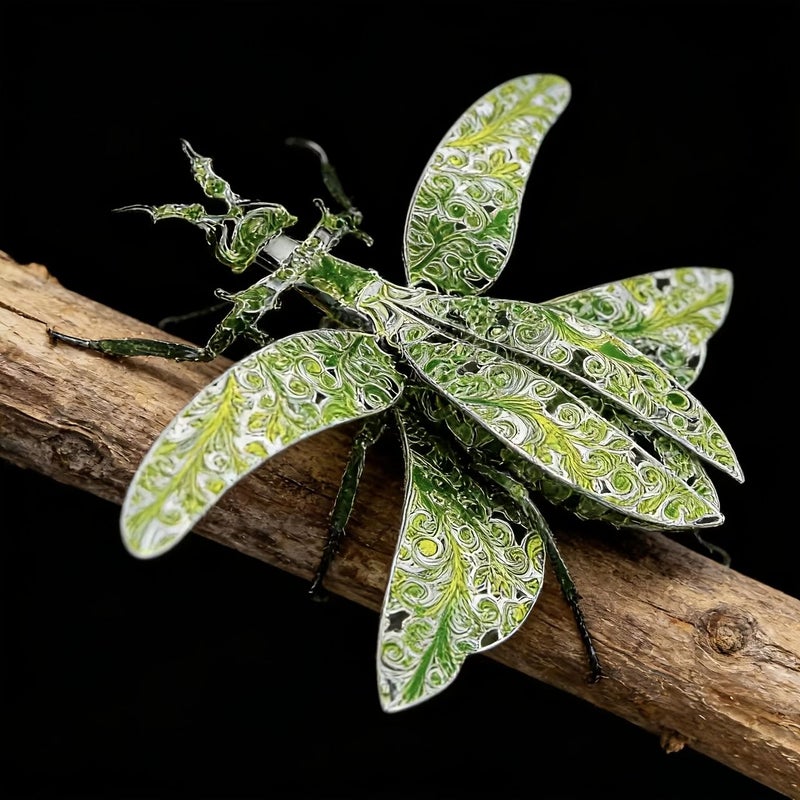 Colorful Mantis 3D Puzzle Glue Free Metal Assembly Toy Educational Craft - Image 3
