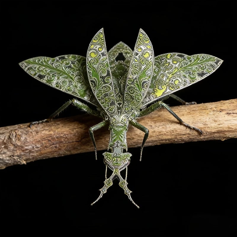 Colorful Mantis 3D Puzzle Glue Free Metal Assembly Toy Educational Craft - Image 5