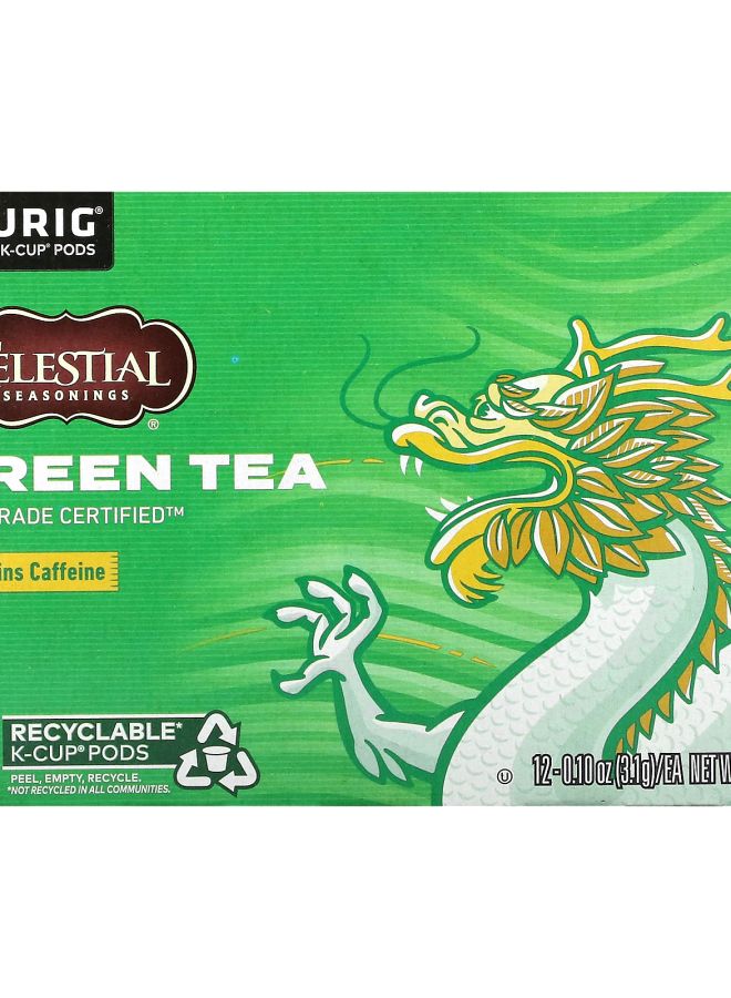 CELESTIAL SEASONINGS Green Tea 12 K-Cup Pods 0.1 oz (3.1 g) Each