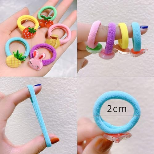 MPK PERFECT Cartoon Character Hair Bands for Girls – Multicolor Elastic Rubber Bands for Babies, Toddlers & Kids | Cute Hair Accessories with Fancy Designs (Random Designs, Pack of 12 Pairs - Image 3