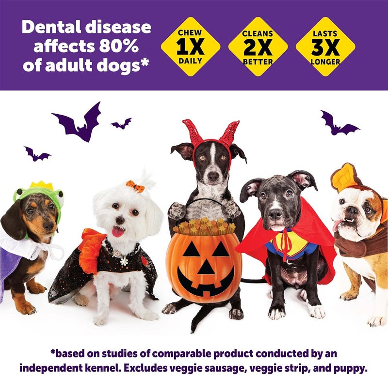 WHIMZEES Wellness WHIMZEES Fall Dog Dental Treats, Autumn Natural Chews for Dogs, Medium Size Stick, (6 Count) - Image 5