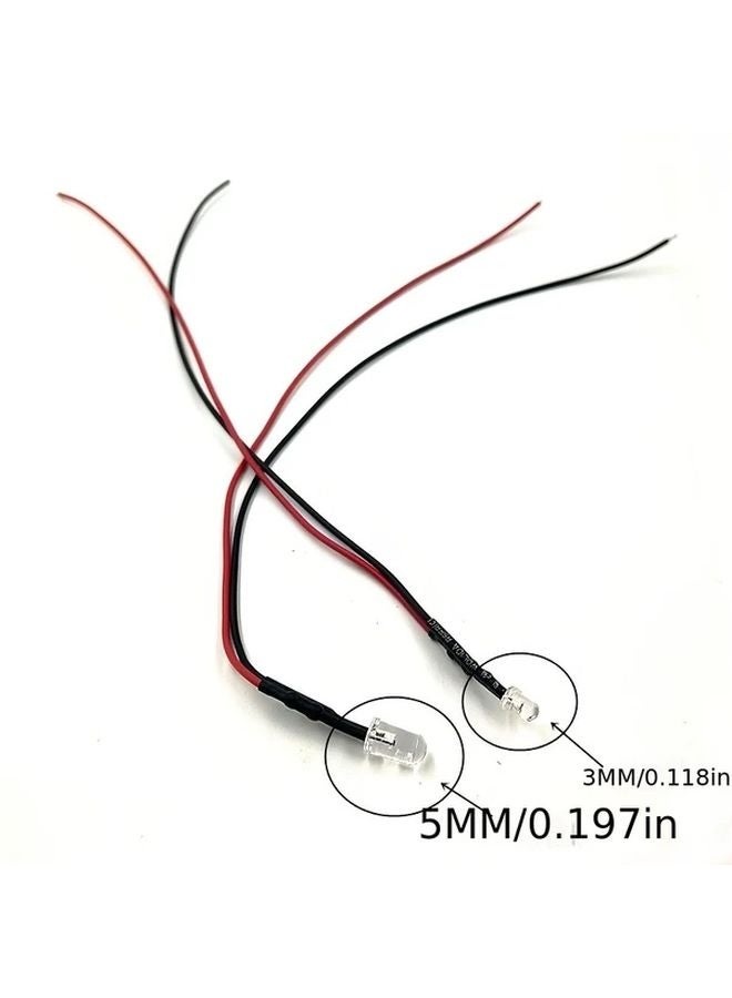 Blue LED Bulbs 20 Pack 3mm 5mm 5V 12V DC 90lm High Brightness 45 Degree Beam Angle - Image 3