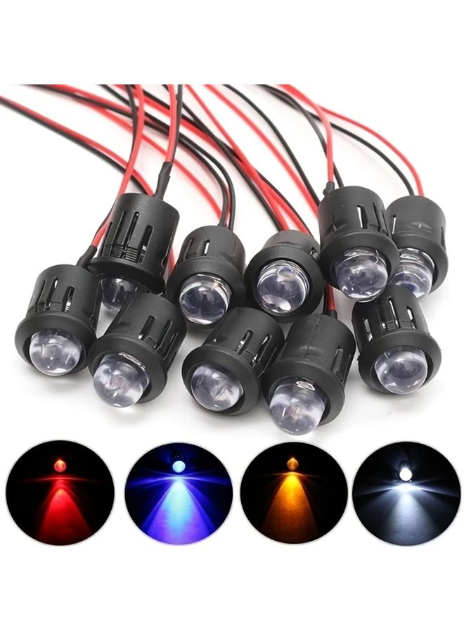 Blue LED Bulbs 20 Pack 3mm 5mm 5V 12V DC 90lm High Brightness 45 Degree Beam Angle - Image 5