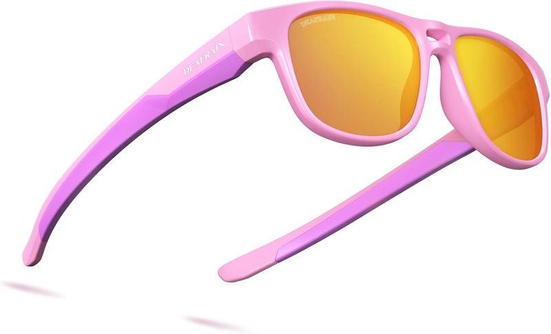 DEAFRAIN Store Kids Polarized Sunglasses for Boys Girls TPEE Flexible Frame Sports Baseball Running Cycling Glasses for Age 5-13 - Image 1