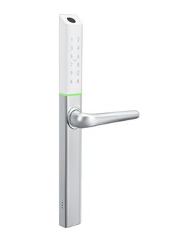 areb AREB SMART LOCK NARROW STYLE WHITE 30 * 85 5 Unlocking Methods Fingerprint PIN Code App Control RFID Card Emergency Key Auto Lock Anti Theft Security for Home Office  - Image 1