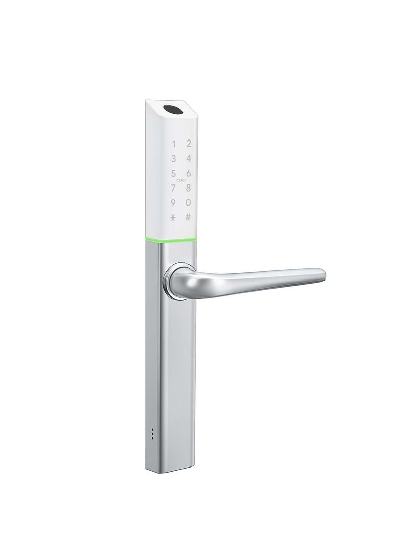 areb Areb SMART LOCK NARROW STYLE WHITE 30 * 85 – 5 Unlocking Methods, Fingerprint, PIN Code, App Control, RFID Card, Emergency Key, Auto-Lock, Anti-Theft Security for Home & Office  - Image 1