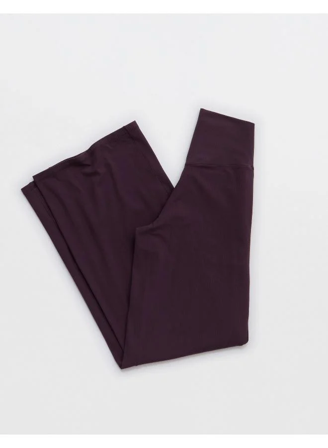 آري من امريكان ايجل OFFLINE By Aerie Real Me XTRA High Waisted Ribbed Trouser