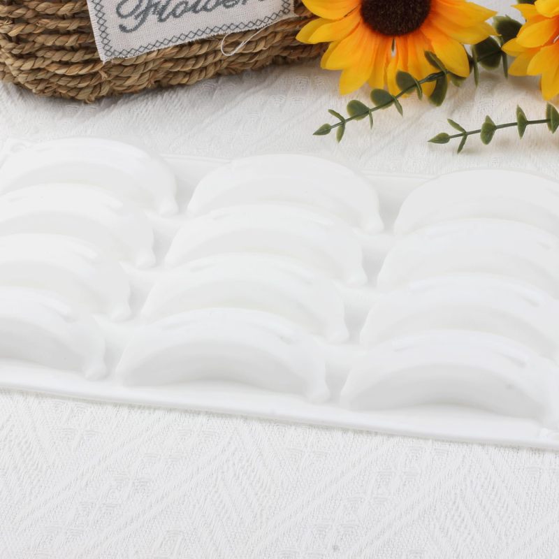 Banana Chocolate Mold 12 Cavity White Food-Grade Silicone - Effortless Release Non-Stick Silicone Candy Mold for Homemade Treats Party Favors Baking With Kids - Image 4