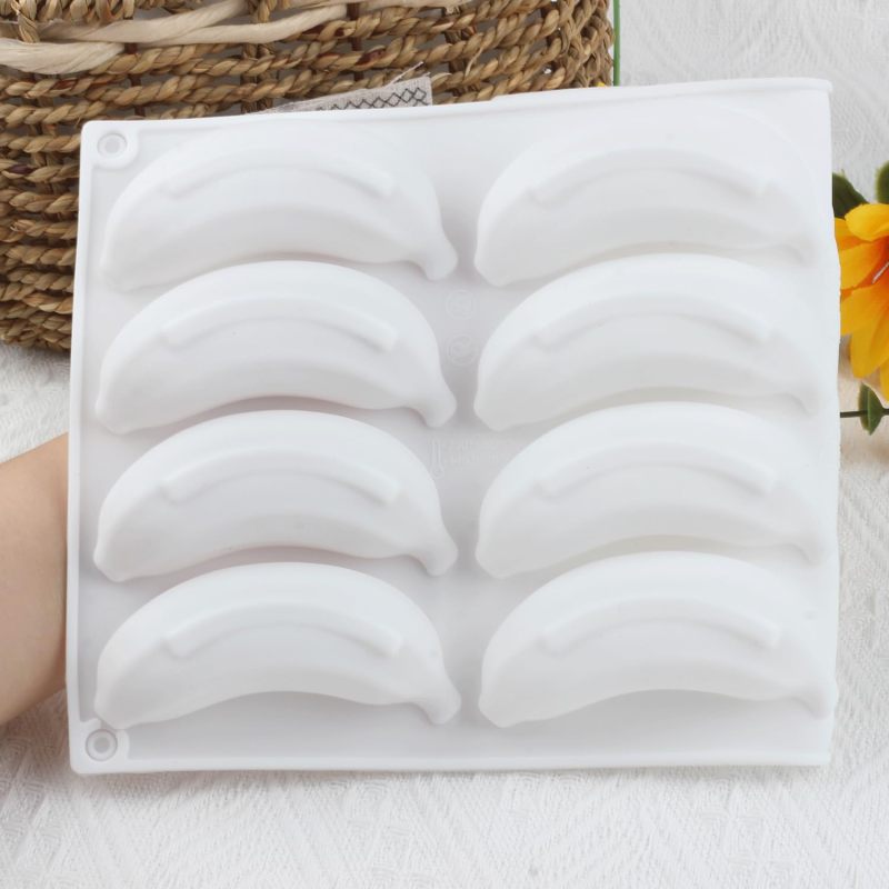 Banana Chocolate Mold 12 Cavity White Food-Grade Silicone - Effortless Release Non-Stick Silicone Candy Mold for Homemade Treats Party Favors Baking With Kids - Image 3