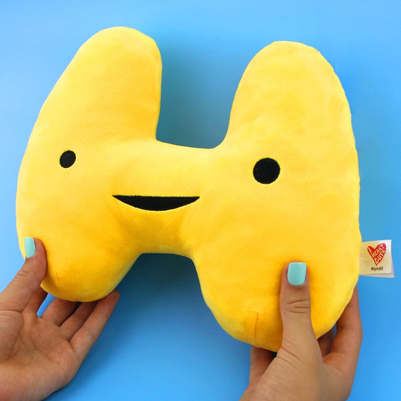 I Heart Guts Thyroid Plush  Thyroid Support Stuffed Toy for Thyroidectomy Surgery Gift Hypothyroid Gifts - Image 3