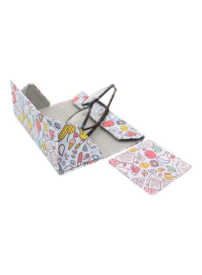 Real Sic Eyeglass case with Clean cloth- Foldable Design PU Leather Lightweight case, Magnet Closure for Kids Eyeglass,Sunglasses,Glasses, Reading glasses - Back to School - Image 2