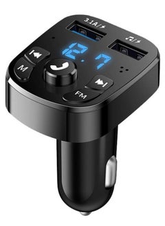 Car Fast Charger FM Transmitter Bluetooth 5.0 Handsfree Wireless Car Dual USB Car Charger Auto Radio Modulator MP3 Adapter