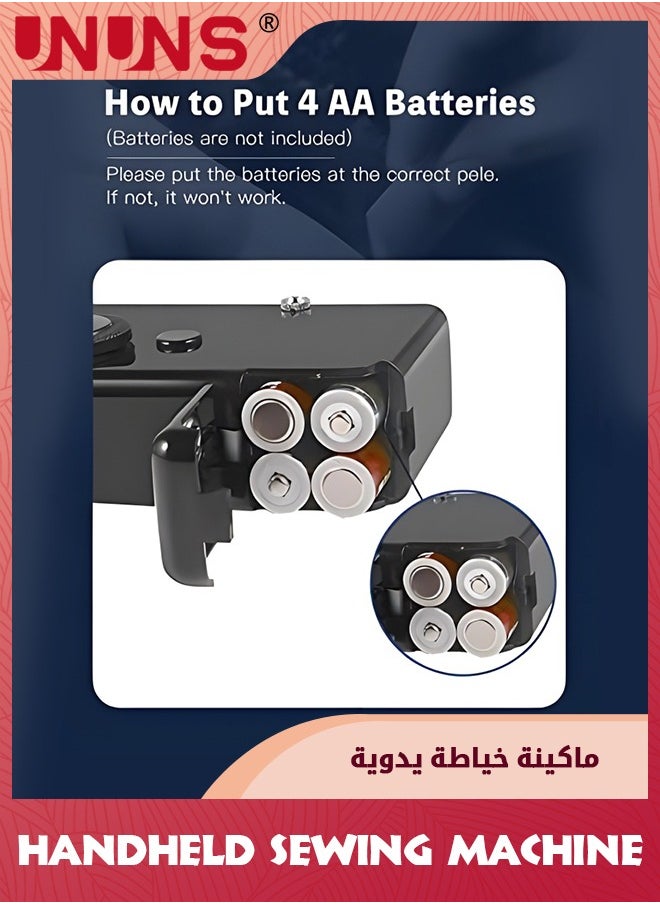 UNUNS Handheld Sewing Machine,Mini Handheld Sewing Machine For Quick Stitching,Portable Sewing Machine Suitable For Home,Travel nd DIY,Electric Handheld Sewing Machine For Beginners  - Image 3
