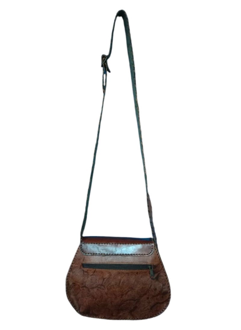 Sheer Fashionable Leather Crossbody Bag  - Image 3