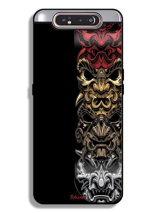 Tolwak Samsung Galaxy A80 Protective Case Cover Heads Art - Image 1