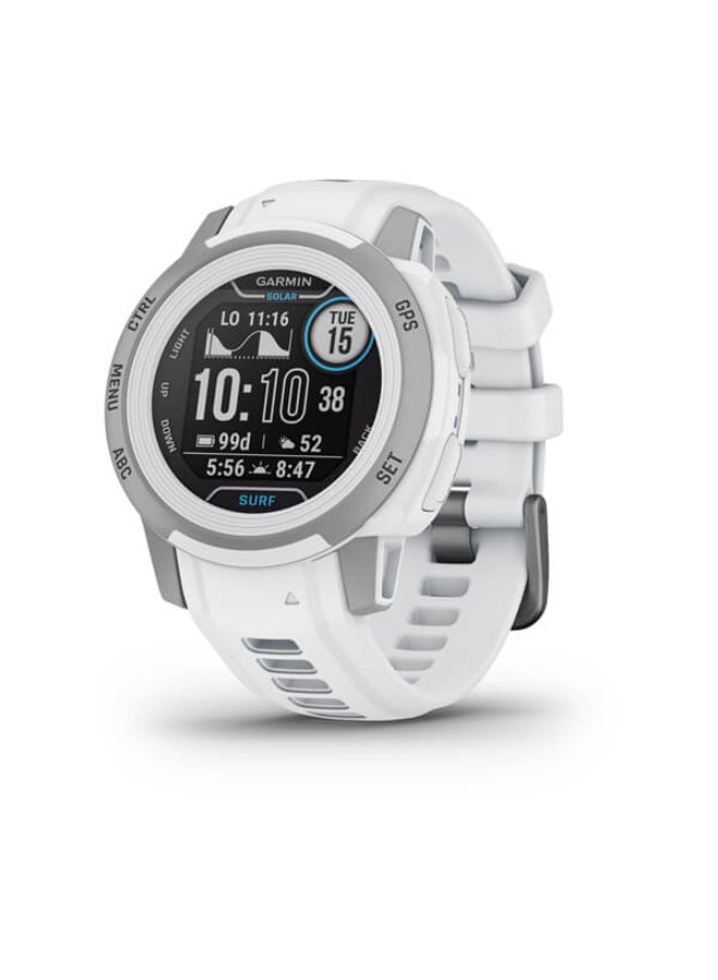 GARMIN Instinct 2S Solar Surf Edition - 40 Mm - Up To 21 Days Of Battery Life - 0.79" Inch Monochrome Display, Scratch Resistant, Power Glass, Heart Rate Monitor, Stress Tracking, Dedicated Surfing ,Windsurfing , Kitesurfing Activities, Advanced Gps Features, Ios And Android Compatible Ericeira - Image 1