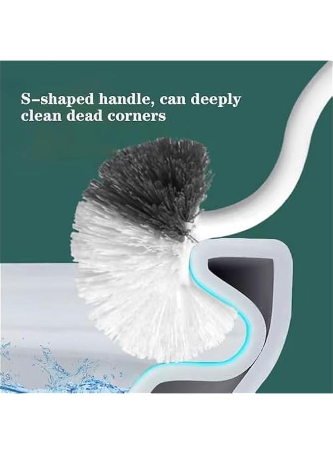 HOOKOR Toilet Brush and Holder, Toilet Brush for Deep Cleaning Toilet Bowl Brush Easy to Clean, Blue - Image 3
