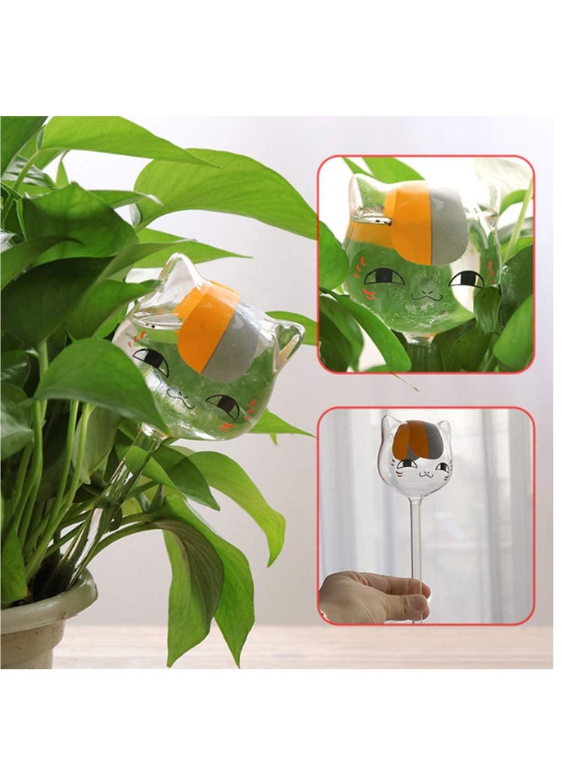 SYOSI - Plant Watering Devices, Automatic Self-Watering Globes Balls Garden Water Watering Bulbs for Plants, Aqua Water Globe, Hand Blown Clear Glass Plant Water Bulbs for Indoor and Outdoor, 3 Cats - Image 1