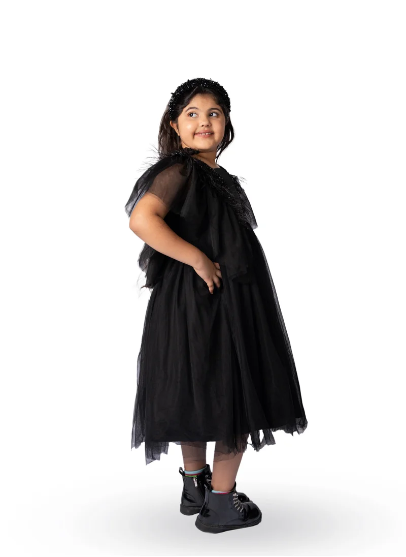 دىدانيالا Dragonfly dress with sequins Black