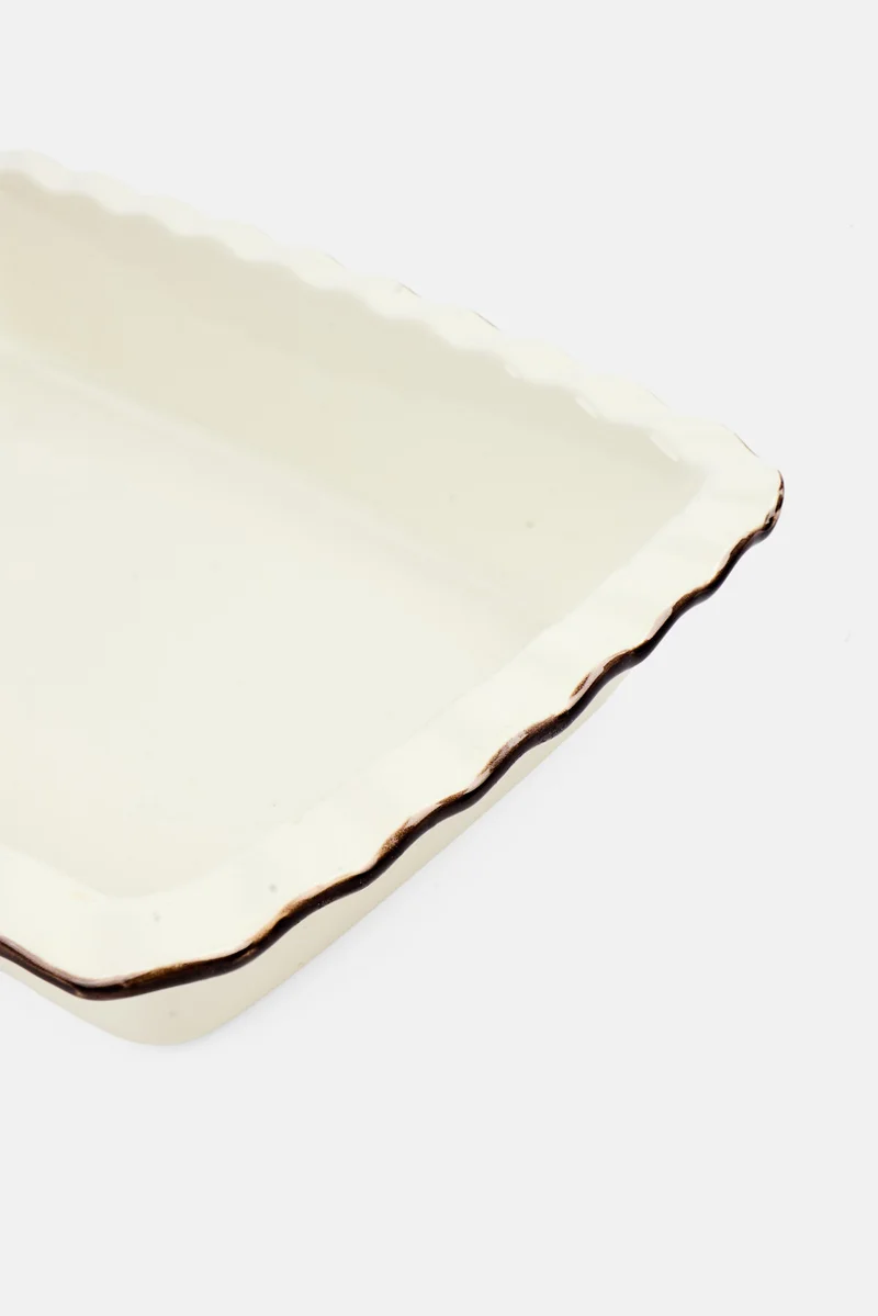 Muy Mucho Stoneware Oven Baking Dish, Cream