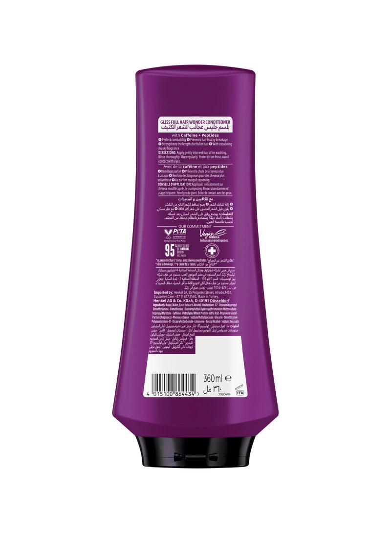 Gliss Full Hair Wonder -Antihair Fall Conditioner 360ml - Image 2