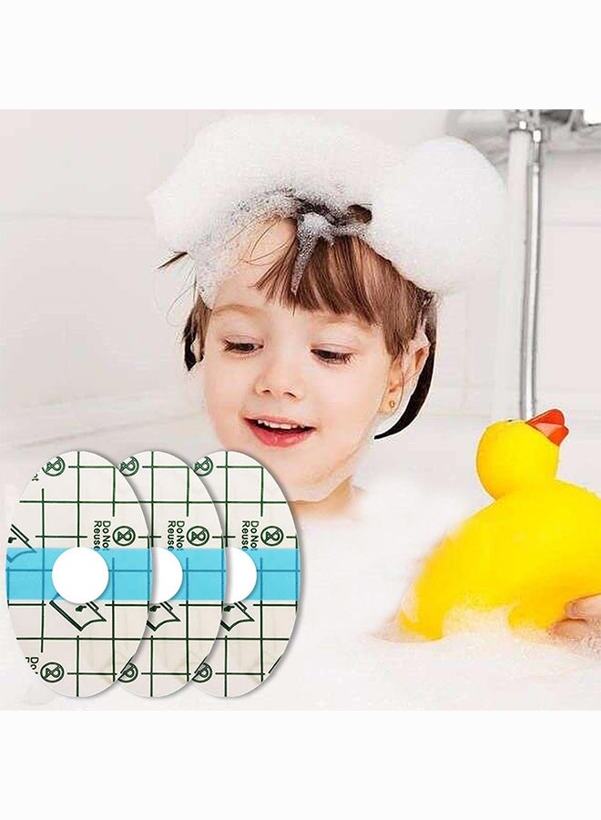 BELANO Baby Waterproof Ear Covers 80PCS, Disposable Cotton Stickers for Bathing, Swimming, Showering, Newborn Kids Ear Protector (Blue) - Image 4
