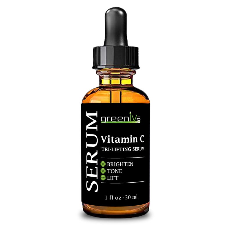 GreenIVe Vitamin C Serum Tri-Lifting Serum with Hyaluronic Acid, Vegetable Collagen & Leucidal - Image 2