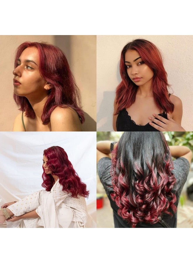 Paradyes Semi-Permanent Ruby Wine Diy Conditioner Based Hair Colour Infused With Aloe-Vera, Bhringaraj, Brahmi, Almonds & Amla 120 Gm  - Image 2