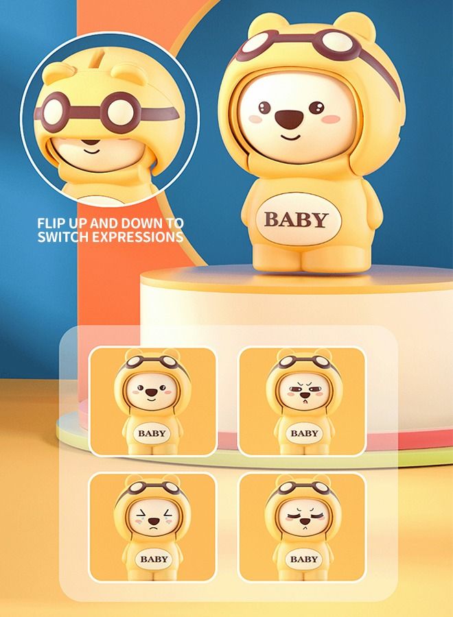 جرويك ألعاب حلقات تكديس الأطفال، هزازة خشخيشة للأطفال، ممتعة لتغيير الوجه، مطابقة الأشكال، مونتيسوري، تعليمية للأطفال في وقت مبكر، متعددة الوظائف - Image 4