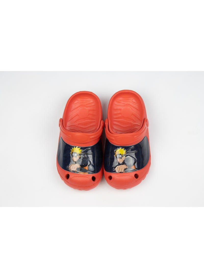 Naruto Kids Clogs Lightweight & Comfortable Slip-On Footwear for Boys –  Red - Image 3