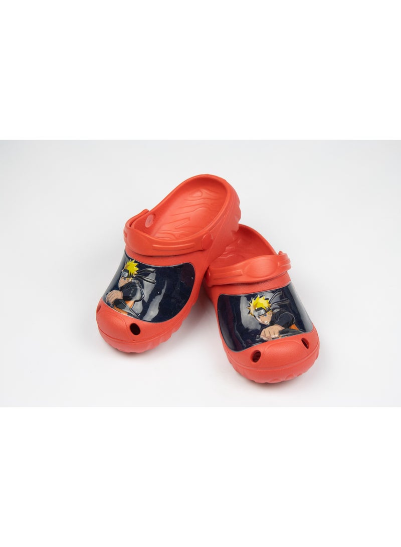 Naruto Kids Clogs Lightweight & Comfortable Slip-On Footwear for Boys –  Red - Image 2