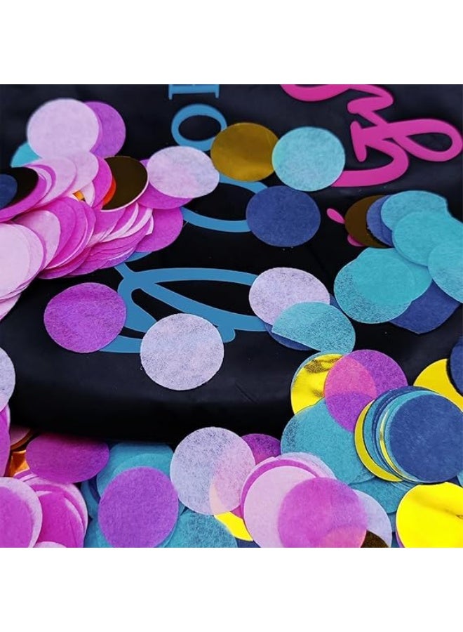 VITION 36inch Gender Reveal Balloon Black with 2 Pack Pink and Blue Confetti for Boy or Girl Baby Shower Party Supplies Decoration ((Boy or Girl)) - Image 5