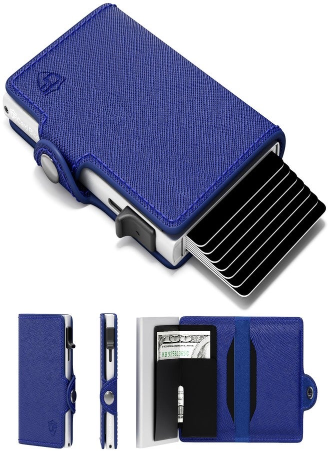 Conceal Plus Small RFID Pop Up Wallet for Women – Slim Minimalist Credit Card Holder (4-6 Card Capacity) – Compact Aluminum Metal Case with RFID Blocking Security Travel Wallet - Image 1