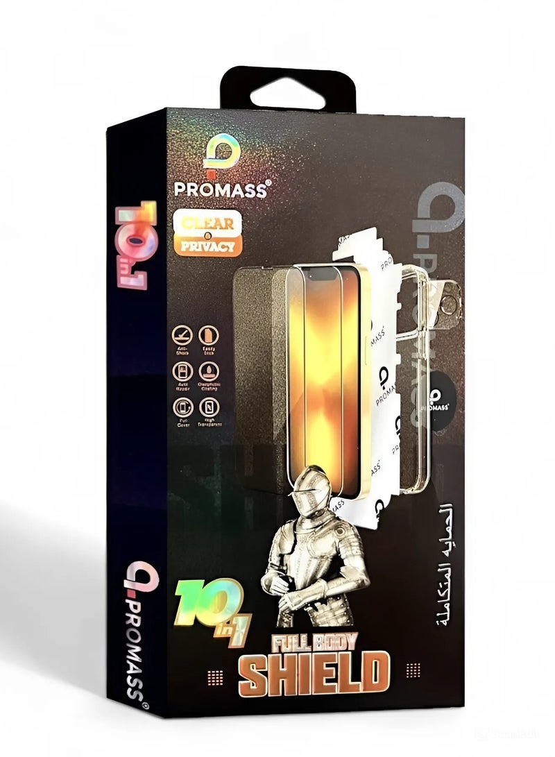 PROMASS Protection package (10in1) for the Samsung Galaxy S23, integrated and original package from Promas, resistant to breakage and scratches - Image 1