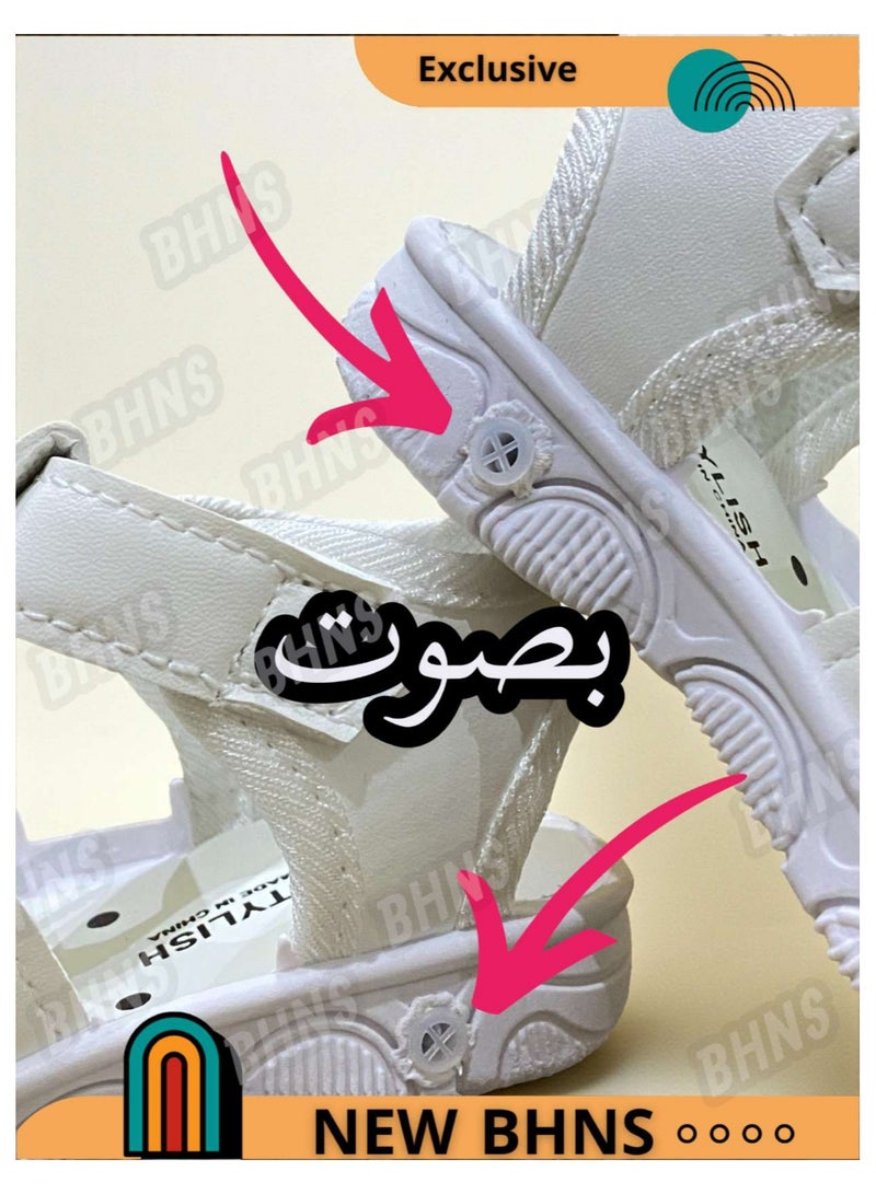 stylish Children's sandal with sound - children's sound shoes - children's sandal with whistle | Sole with whistle, sound sandal shoes for girls and boys, children's shoes and comfortable sandal slippers, children's sound shoes with modern designs and suitable for children's gifts - Image 2