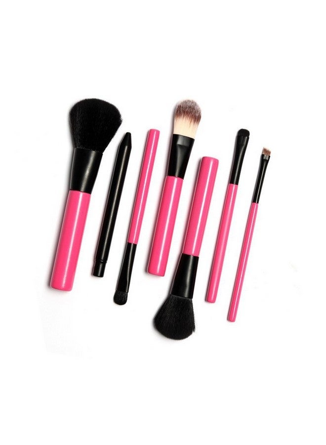 Vinayakart 7Pcs of Powder Foundation Blush Eyeshadow Eyeliner Lip Makeup Brush Set - Image 3