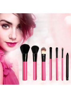 Vinayakart Vinayakart 7Pcs of Powder Foundation Blush Eyeshadow Eyeliner Lip Makeup Brush Set  - Image 2