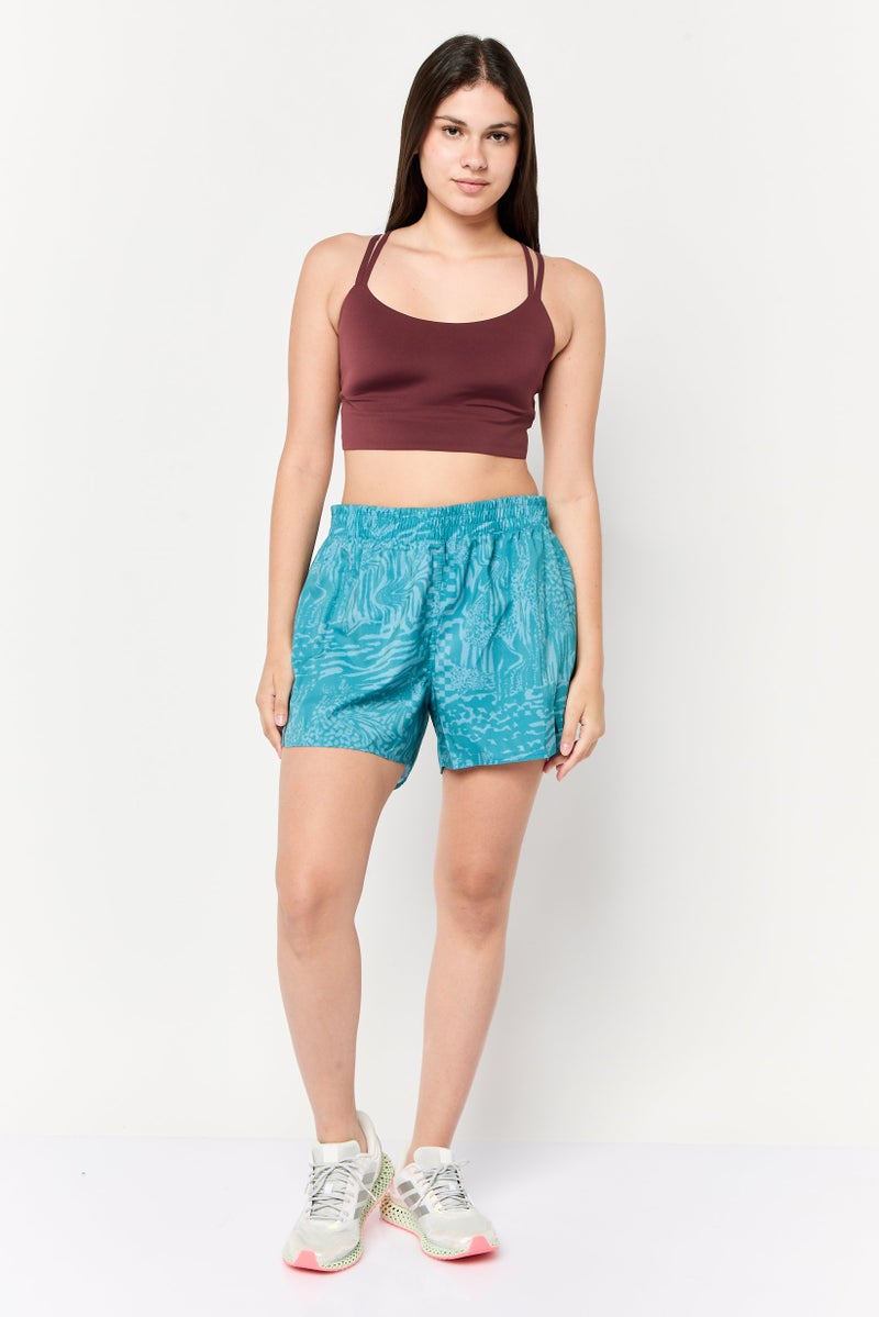 Adidas Women Sportswear Fit 4 Inseam Training Shorts, Multicolor - Image 2