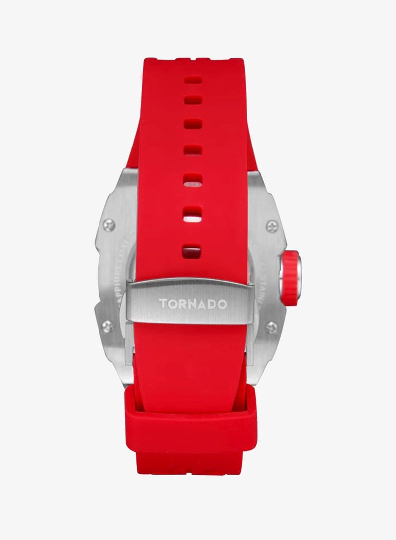 TORNADO Men's Silicone Automatic Watch T24302-SSRB - 38.5mmx49mm mm - Image 3