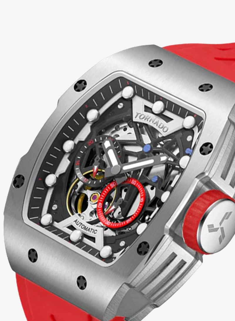 TORNADO Men's Silicone Automatic Watch T24302-SSRB - 38.5mmx49mm mm - Image 5