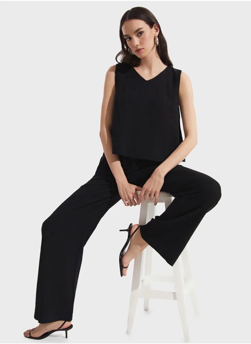 JUNE High Waist Pants & Top Set
