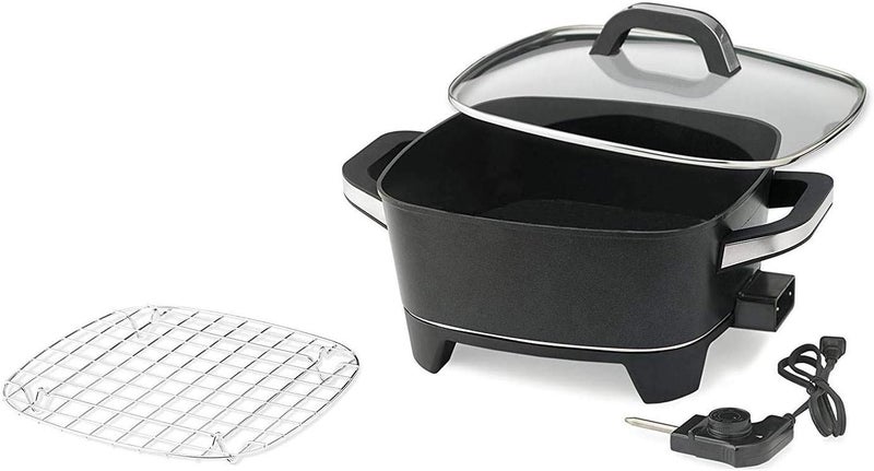 Nesco ES-12, Extra Deep Electric Skillet, Black, 12 inch, 1500 watts - Image 2