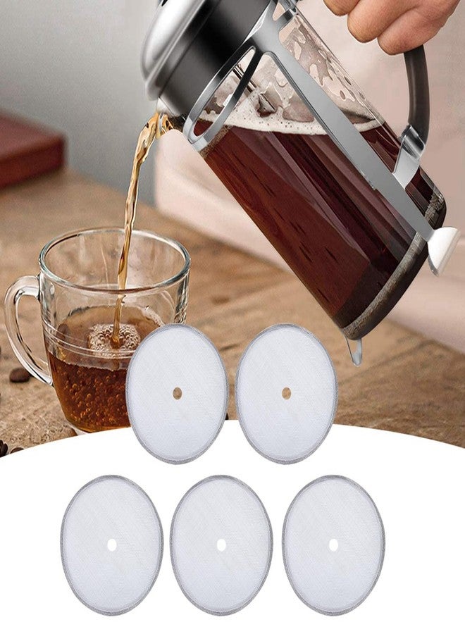 Chazcool 5PCS French Press Filter, French Press Replacement Filters, Stainless French Press Filter Screen for 600ml Coffee Pot Coffee Maker, 3in - Image 4